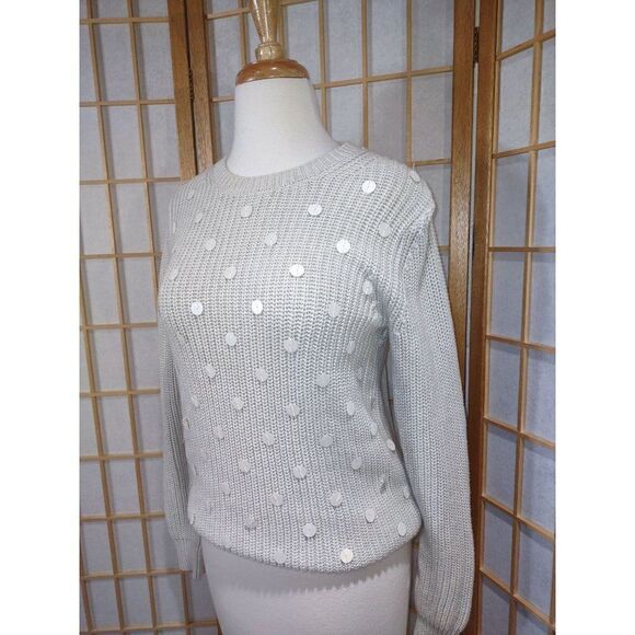 Gap Sm Monochromatic Sequined Sweater - Picture 8 of 14